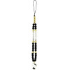 Hello Kitty Pearls and Beads Kitty Charm Phone Charm - Black - (Hel000171-0)