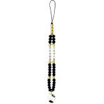 Hello Kitty Pearls and Beads Kitty Charm Phone Charm - Black - (Hel000171-0)