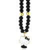 Hello Kitty Pearls and Beads Kitty Charm Phone Charm - Black - (Hel000171-0)