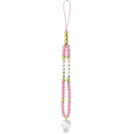Hello Kitty Pearls and Beads Kitty Charm Phone Charm - Pink - (Hel000170-0)