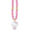 Hello Kitty Pearls and Beads Kitty Charm Phone Charm - Pink - (Hel000170-0)