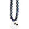Hello Kitty Pearls Kitty Head Phone Charm - Black - (Hel000168-0)