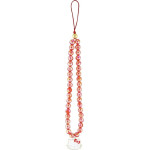 Hello Kitty Pearls Kitty Head Phone Charm - Red - (Hel000169-0)