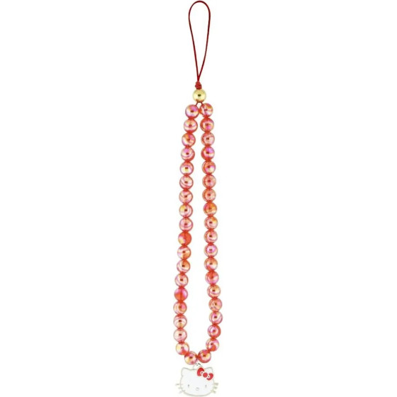 Hello Kitty Pearls Kitty Head Phone Charm - Red - (Hel000169-0)