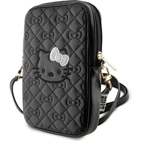 Hello Kitty Quilted Bows Strap bag - black - (Hel000111-0)
