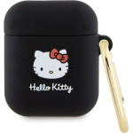 Hello Kitty Silicone 3D Kitty Head case for AirPods 1/2 - black - (Hel000061-0)