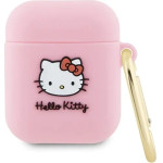 Hello Kitty Silicone 3D Kitty Head case for AirPods 1/2 - pink - (Hel000065-0)