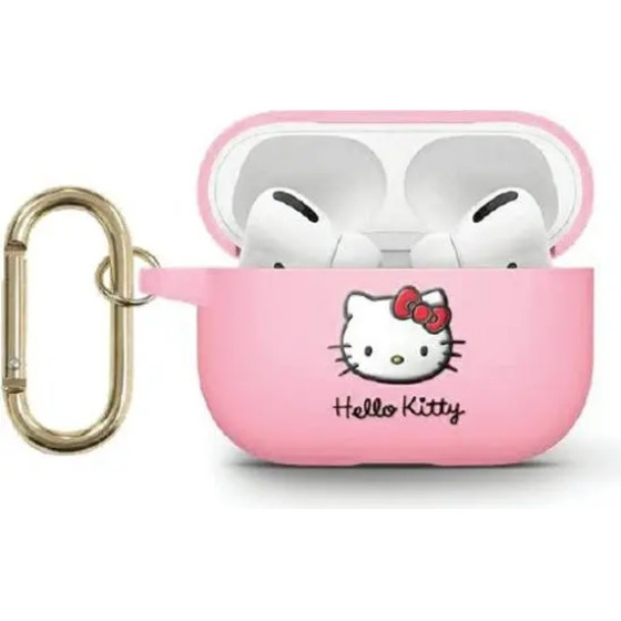 Hello Kitty Silicone 3D Kitty Head case for AirPods 3 - pink - (Hel000068-0)