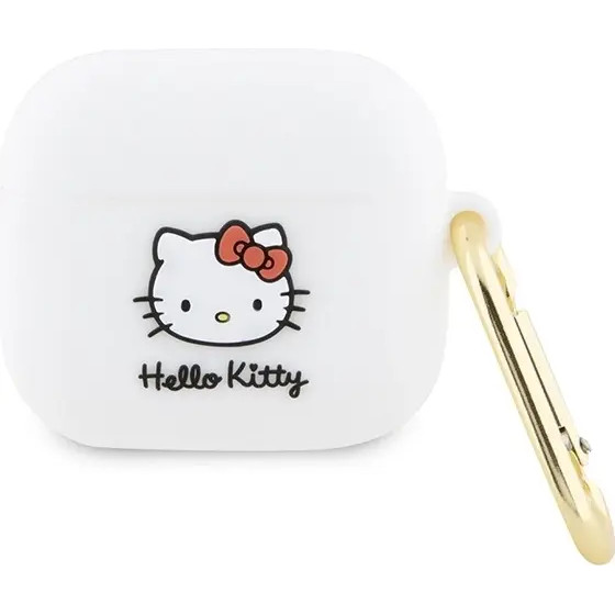 Hello Kitty Silicone 3D Kitty Head case for AirPods 3 - white - (Hel000076-0)