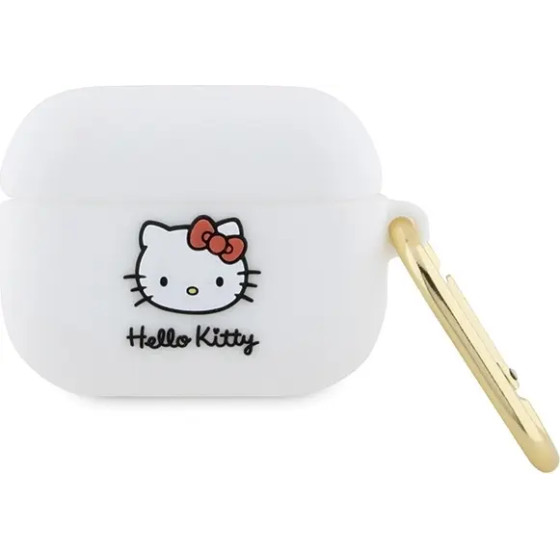 Hello Kitty Silicone 3D Kitty Head case for AirPods Pro - white - (Hel000074-0)