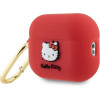 Hello Kitty Silicone 3D Kitty Head case for AirPods Pro 2 (2022/2023) - fuchsia - (Hel000071-0)