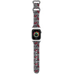 Hello Kitty Silicone Bows & Stripes Strap for Apple Watch 38/40/41mm - Black - (Hel000050-0)