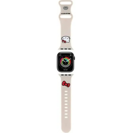 Hello Kitty Silicone Kitty Head strap for Apple Watch 38/40/41mm - beige - (Hel000060-0)