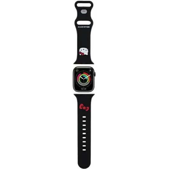 Hello Kitty Silicone Kitty Head strap for Apple Watch 38/40/41mm - black - (Hel000052-0)