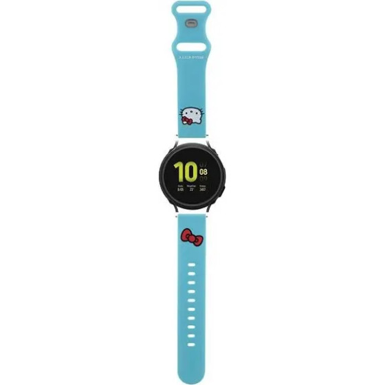 Hello Kitty Silicone Kitty Head strap universal 20mm - blue - (Hel000098-0)
