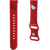 Hello Kitty Silicone Kitty Head strap universal 20mm - red - (Hel000104-0)