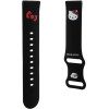 Hello Kitty Silicone Kitty Head strap universal 22mm - black - (Hel000103-0)