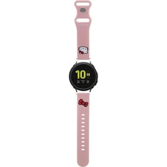Hello Kitty Silicone Kitty Head strap universal 22mm - pink - (Hel000100-0)