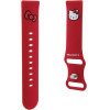 Hello Kitty Silicone Kitty Head strap universal 22mm - red - (Hel000105-0)