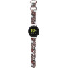 Hello Kitty Silicone Tags Graffiti strap universal 20mm - pink - (Hel000108-0)