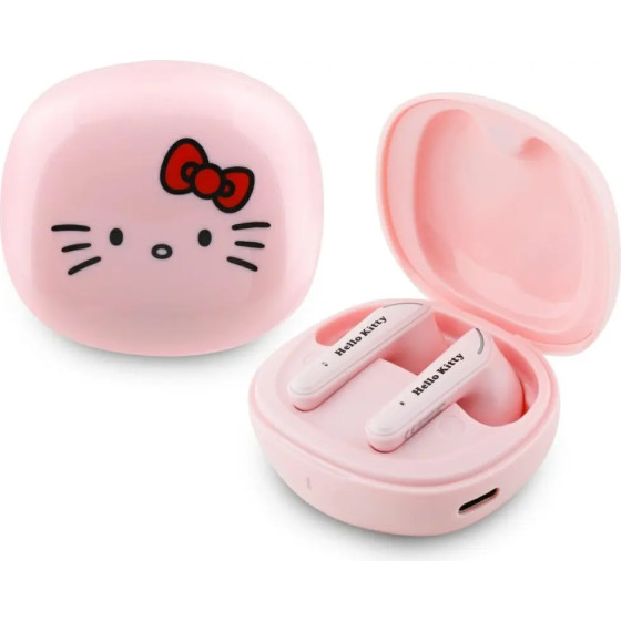 Hello Kitty TWS Earphones O Glossy Finish - Pink - (Hel000165-0)
