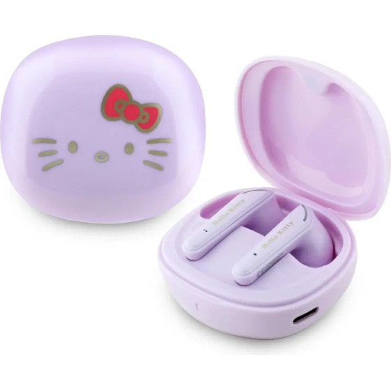 Hello Kitty TWS Earphones O Glossy Finish - Purple - (Hel000164-0)