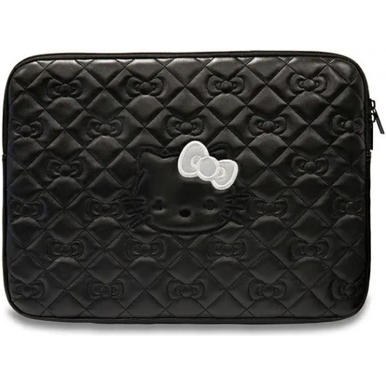 Hello Kitty Zip PU Quilted Bows case for a 14 laptop - black - (Hel000126-0)