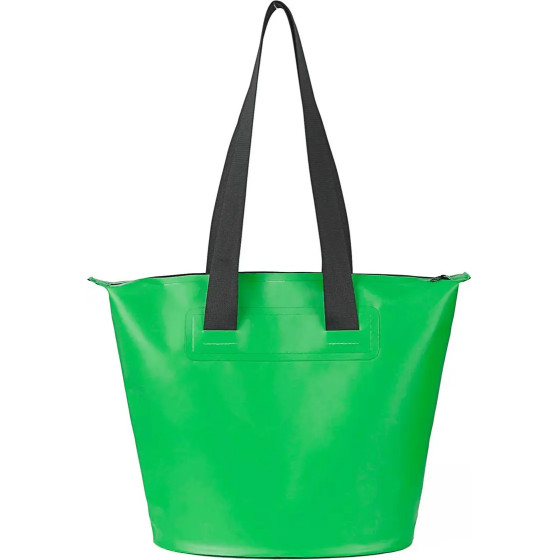 Hurtel 11L PVC waterproof bag - green - (Waterproof PVC Beach Bag with Zip 11L green)
