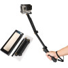 Hurtel 3 in 1 Monopod Tripod with Selfie Stick for GoPro - Black - (Tripod monopod 3 way wired selfie stick mount for gopro)