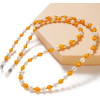 Hurtel A chain for glasses, beads, an orange pendant - (color beads Pattern 17)