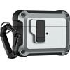 Hurtel Airpods 4 Pro Armor Case with Carabiner - Gray - (Pro Armour Airpods Case with hook - AirPods 4 grey)