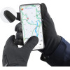 Hurtel Anti-slip winter phone sports gloves (size XL) - black - (Touchscreen gloves thickened 3 XL black)