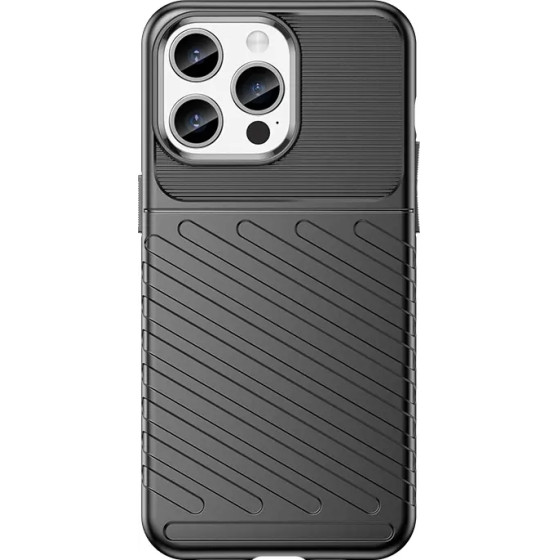 Hurtel Armored iPhone 15 Pro Max Thunder Case - black - (THUNDER CASE IPHONE 15 PRO MAX BLACK)