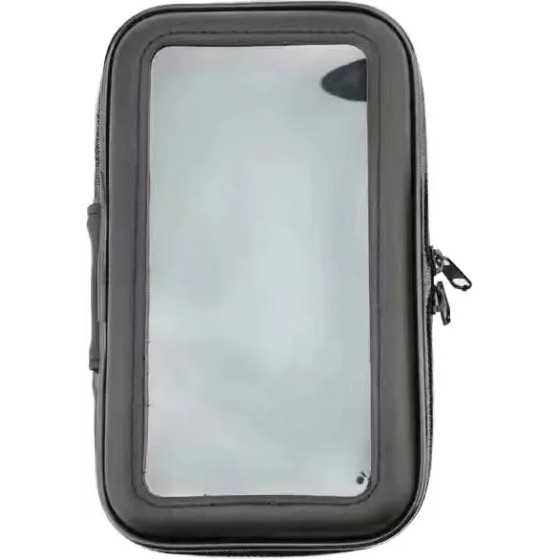 Hurtel Bike Phone waterproof Mount, Universal Case Bicycle & Motorcycle Phone Holder Mount Size XL (max phone size: 165 mm x 80 mm) black (without handlebar mounting) - (Bicycle bag Size XL body)