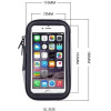 Hurtel Bike Phone waterproof Mount, Universal Case Bicycle & Motorcycle Phone Holder Mount Size XL (max phone size: 165 mm x 80 mm) black (without handlebar mounting) - (Bicycle bag Size XL body)