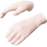 Hurtel Braided phone gloves with cutouts for fingers - pink - (Touchscreen gloves knitted 1 pink)
