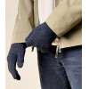 Hurtel Braided telephone gloves with cut-outs for fingers - black - (Touchscreen gloves knitted 1 black2)