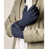 Hurtel Braided telephone gloves with cut-outs for fingers - black - (Touchscreen gloves knitted 1 black2)