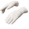 Hurtel Braided telephone gloves with cutouts for fingers - beige - (Touchscreen gloves knitted 1 khaki)