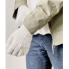 Hurtel Braided telephone gloves with cutouts for fingers - beige - (Touchscreen gloves knitted 1 khaki)