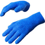 Hurtel Braided telephone gloves with cutouts for fingers - blue - (Touchscreen gloves knitted 1 blue)