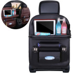 Hurtel Car seat organizer seat protector seat cover shelf mini car table black - (Car Seat Organizer black)