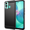 Hurtel Carbon Case case for Infinix Hot 12 Play NFC / Hot 12 Play flexible silicone carbon cover black - (Carbon Case Infinix Hot 12 Play/Infinix Hot 12 Play NFC Black)
