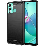 Hurtel Carbon Case case for Infinix Hot 12 Play NFC / Hot 12 Play flexible silicone carbon cover black - (Carbon Case Infinix Hot 12 Play/Infinix Hot 12 Play NFC Black)