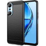 Hurtel Carbon Case case for Infinix Hot 20 flexible silicone carbon cover black - (Carbon Case Infinix Hot 20 Black)