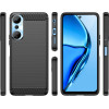 Hurtel Carbon Case case for Infinix Hot 20 flexible silicone carbon cover black - (Carbon Case Infinix Hot 20 Black)