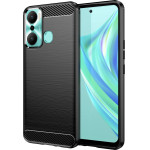 Hurtel Carbon Case case for Infinix Hot 20 Play flexible silicone carbon cover black - (Carbon Case Infinix Hot 20 Play Black)