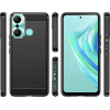 Hurtel Carbon Case case for Infinix Hot 20 Play flexible silicone carbon cover black - (Carbon Case Infinix Hot 20 Play Black)