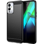 Hurtel Carbon Case case for Infinix Note 12i flexible silicone carbon cover black - (Carbon Case Infinix Note 12i Black)