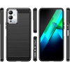 Hurtel Carbon Case case for Infinix Note 12i flexible silicone carbon cover black - (Carbon Case Infinix Note 12i Black)